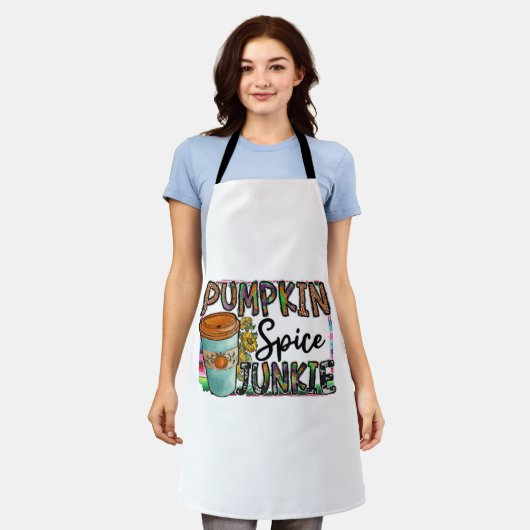 Pumpkin Spice Junkie Schürze (Getragen)