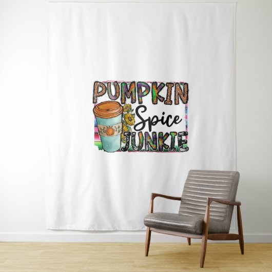 Pumpkin Spice Junkie Wandteppich (Beispiel)