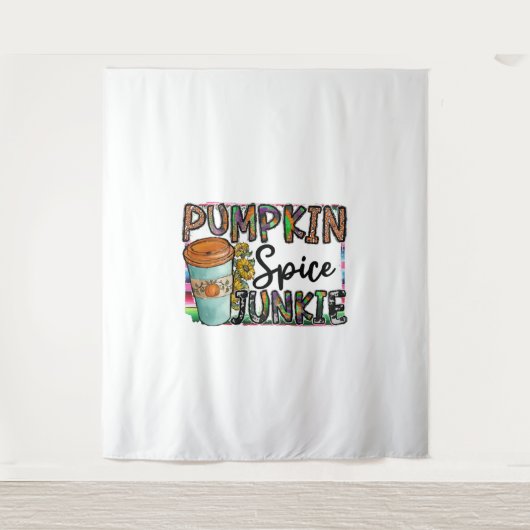 Pumpkin Spice Junkie Wandteppich (Vorderseite)