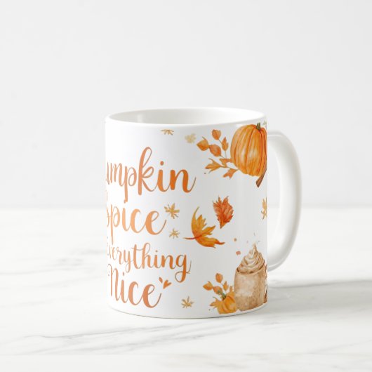 Pumpkin spice kaffeetasse (VorderseiteRechts)
