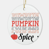 Pumpkin Spice Keramik Ornament (Links)