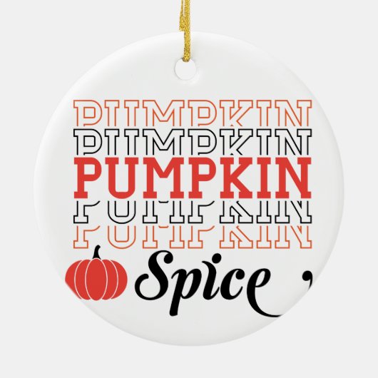 Pumpkin Spice Keramik Ornament (Hinten)