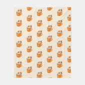 Pumpkin Spice Latte Fleecedecke (Vorderseite)
