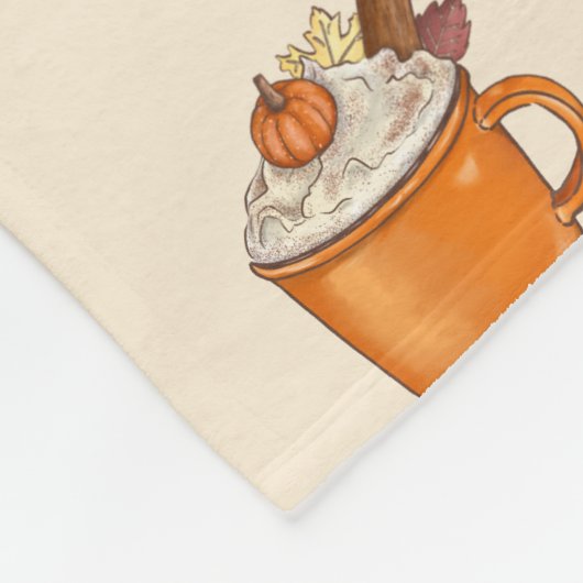 Pumpkin Spice Latte Fleecedecke (Ecke)