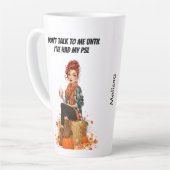 Pumpkin Spice Latte - Frau Sass Milchtasse (Linke Ecke)