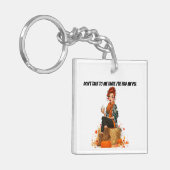 Pumpkin Spice Latte - Frau Sass Schlüsselanhänger (Vorderseite links)