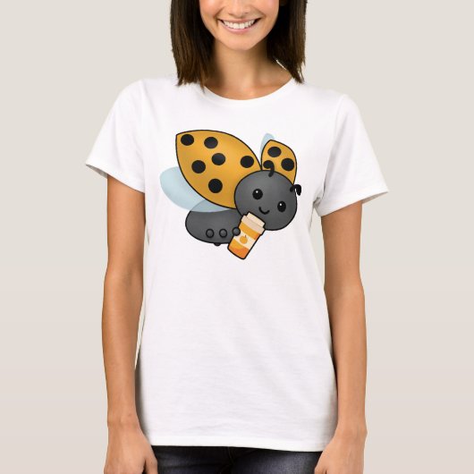 Pumpkin Spice Latte Ladybug T-Shirt (Vorderseite)