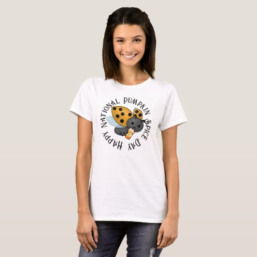 Pumpkin Spice Latte Ladybug T - Shirt (Vorne ganz)