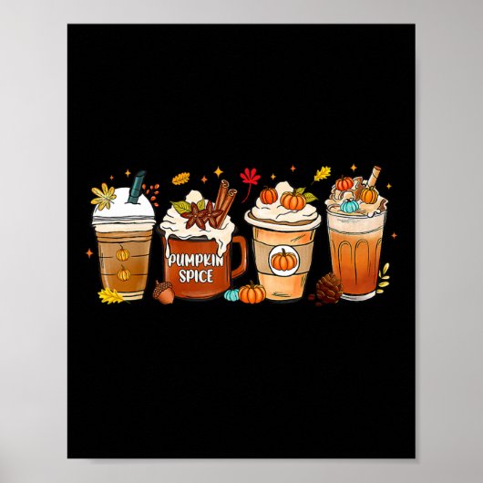 Pumpkin Spice Latte Poster (Vorne)