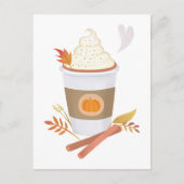 Pumpkin Spice Latte Postkarte (Vorderseite)