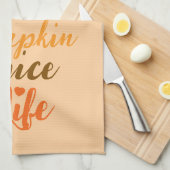 Pumpkin Spice Life Dish Tuch (Viertel Falte)
