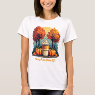 Pumpkin Spice Life Fall Vibes Women's Graphic T-Sh T-Shirt