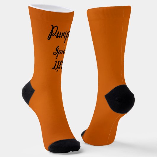 Pumpkin Spice Life Socks Socken (Gewinkelt)