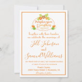 Pumpkin Spice Lovely Wedding Einladung (Vorderseite)