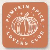 Pumpkin Spice Lovers Club Getränkeuntersetzer (Vorderseite)