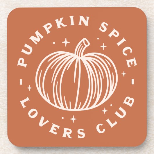 Pumpkin Spice Lovers Club Getränkeuntersetzer (Vorderseite)
