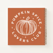 Pumpkin Spice Lovers Club Notizblock (Rückseite)
