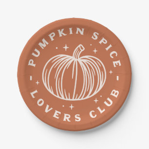 Pumpkin Spice Lovers Club Pappteller