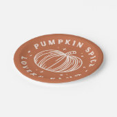 Pumpkin Spice Lovers Club Pappteller (Schrägansicht)