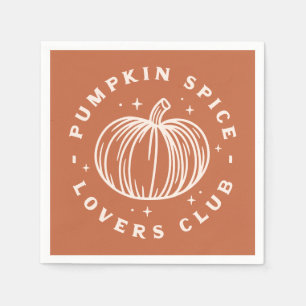 Pumpkin Spice Lovers Club Serviette