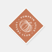 Pumpkin Spice Lovers Club Serviette (Ecke)