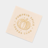 Pumpkin Spice Lovers Club Servietten Mit Folie (Links)