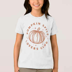Pumpkin Spice Lovers Club Tri-Blend Shirt