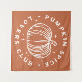 Pumpkin Spice Lovers Club Wandteppich (Vorderseite (Horizontal))