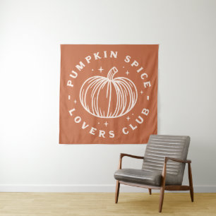 Pumpkin Spice Lovers Club Wandteppich
