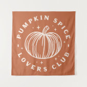 Pumpkin Spice Lovers Club Wandteppich (Vorderseite)