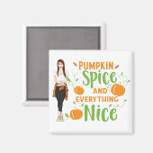 Pumpkin Spice Magnet (Vorderseite/Rückseite)