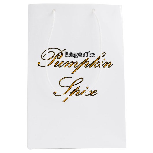 Pumpkin Spice Mittlere Geschenktüte (Vorderseite)