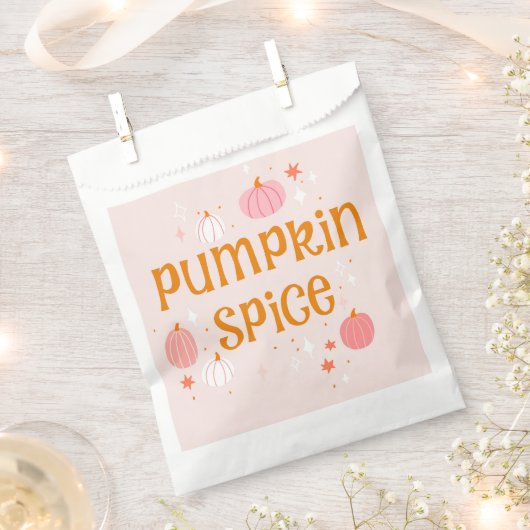 Pumpkin Spice Pink Halloween Geschenktütchen (Ausgeschnitten)