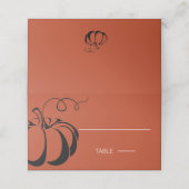 Pumpkin Spice Platzkarte (Außenseite Aufgefaltet)