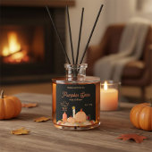 Pumpkin Spice Reed Diffuser Label Quadratischer Aufkleber
