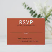 Pumpkin Spice RSVP Karte (Stehend Vorderseite)
