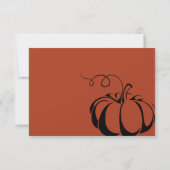 Pumpkin Spice RSVP Karte (Rückseite)