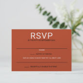 Pumpkin Spice RSVP Karte (Stehend Vorderseite)