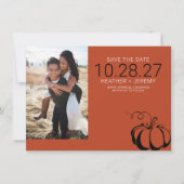 Pumpkin Spice Save The Date (Vorderseite)