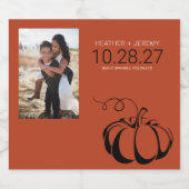 Pumpkin Spice Schaumweinetikett (Einzelnes Label)