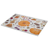 Pumpkin Spice Schneidebrett (Ecke)