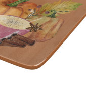 Pumpkin Spice Schneidebrett (Ecke)