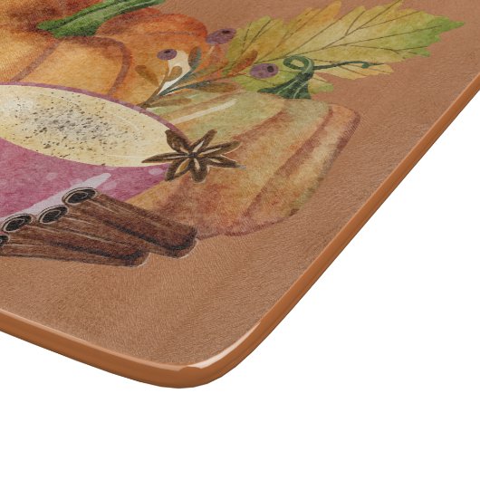 Pumpkin Spice Schneidebrett (Ecke)