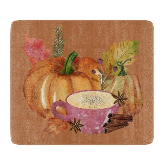Pumpkin Spice Schneidebrett (Vorderseite)