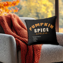 Pumpkin Spice Season Vibes Personalize Name Kissen