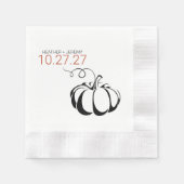 Pumpkin Spice Serviette (Vorderseite)