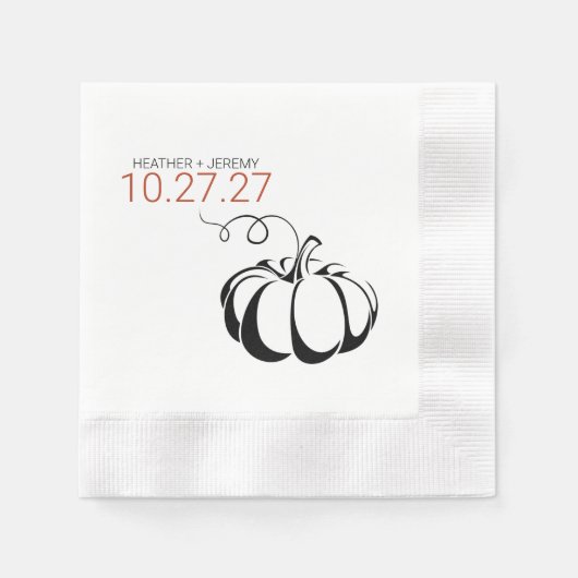 Pumpkin Spice Serviette (Vorderseite)