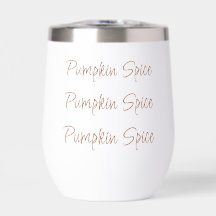 Pumpkin Spice Simple Stylish Script Typografy