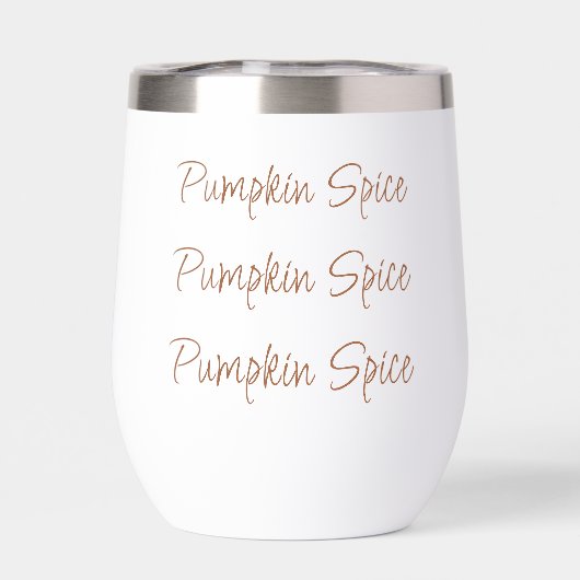 Pumpkin Spice Simple Stylish Script Typografy (Rückseite)