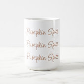 Pumpkin Spice Simple Stylish Script Typografy Kaffeetasse (Mittel)